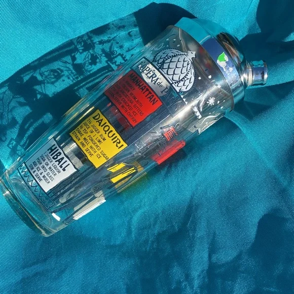 Vintage glass cocktail shaker - Picture 4 of 4